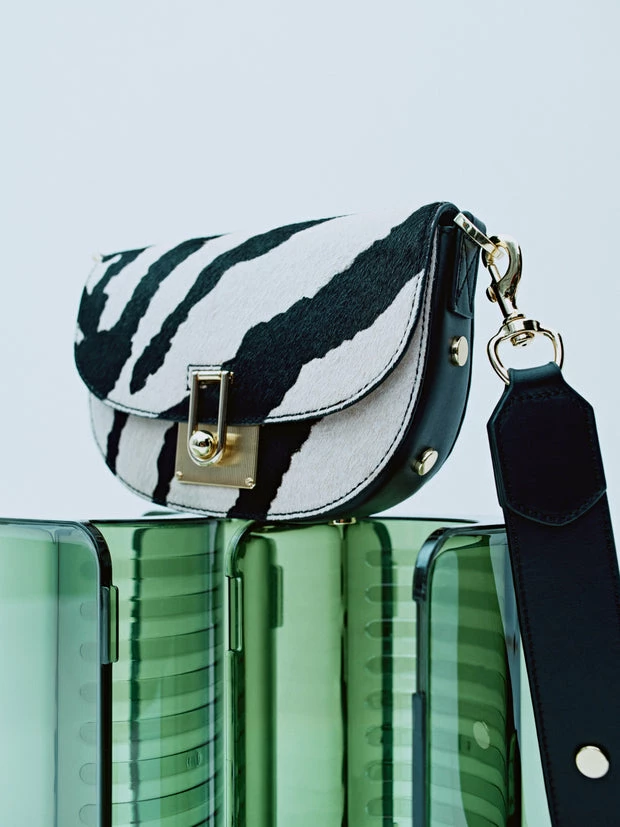 Denbigh Studded Leather Bag | Zebra 2 Denbigh Studded Leather Bag | Zebra - Image 2