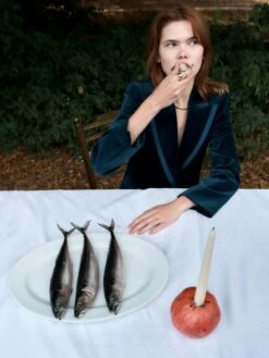 Velvet Ashby Blazer | Teal -Jigsaw Shop 230913 SB JIGSAW CHRISTMAS CAMPAIGN Look 09 1209