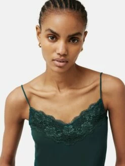 Modal Lace Vest | Nordic Pine 6 Modal Lace Vest | Nordic Pine -Jigsaw Shop J35853 GN211 1