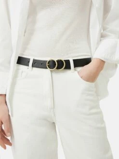 Italian Leather Carlos Belt | Black 9 Italian Leather Carlos Belt | Black -Jigsaw Shop J39464 BK000 4