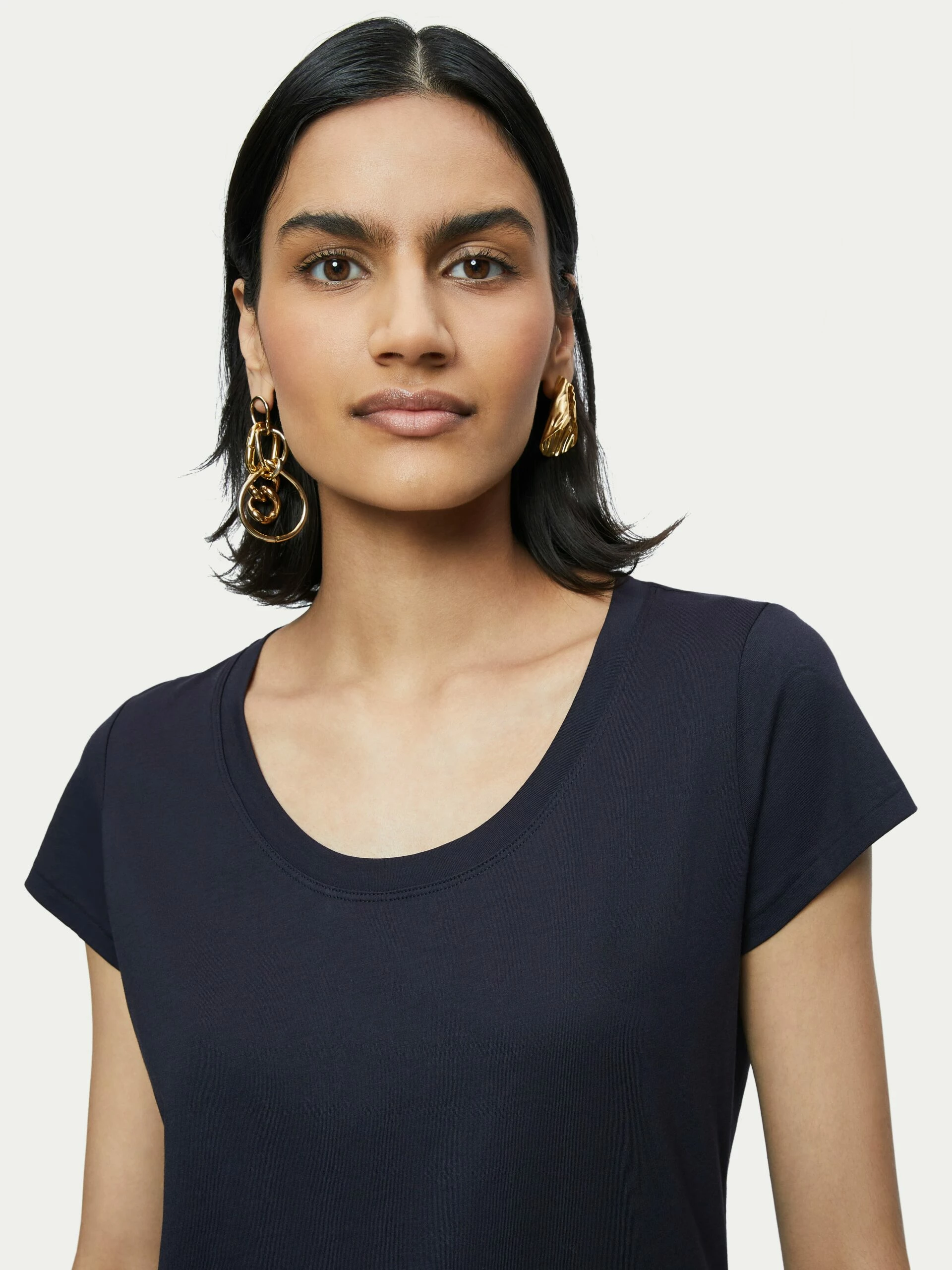 Supima Cotton Short Sleeve Tee | Navy 2 Supima Cotton Short Sleeve Tee | Navy - Image 2