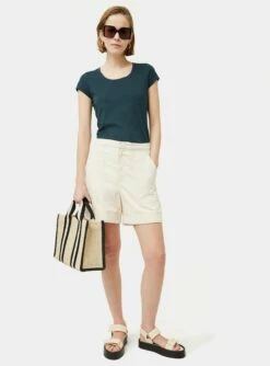 Supima Cotton Short Sleeve Tee | Eucalyptus 11 Supima Cotton Short Sleeve Tee | Eucalyptus -Jigsaw Shop J42555 GN039 4