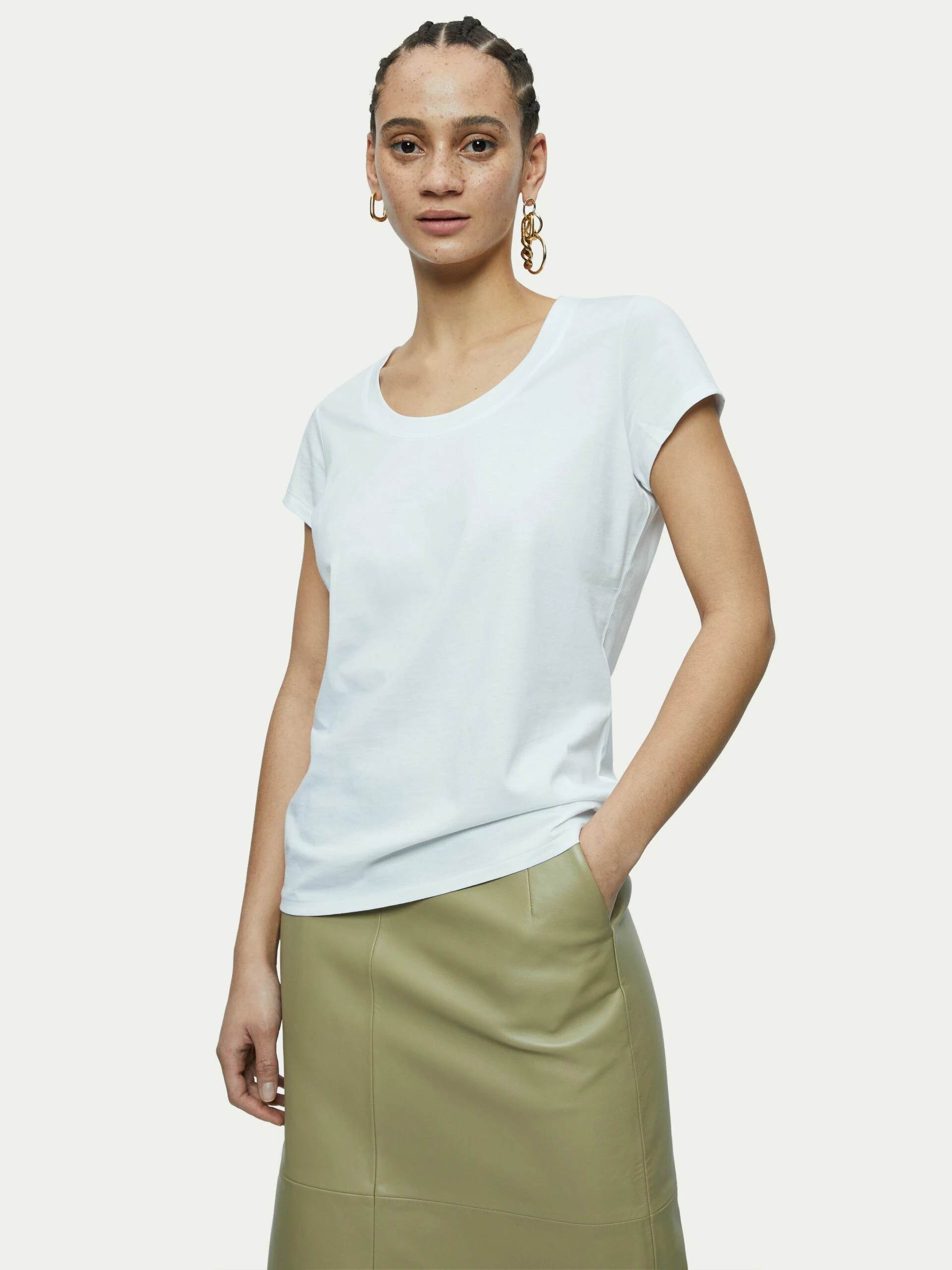 Supima Cotton Short Sleeve Tee | White 1 Supima Cotton Short Sleeve Tee | White