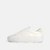Riva Leather Platform Trainer | White