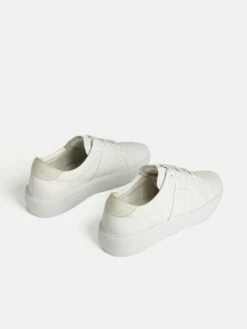 Riva Leather Platform Trainer | White 7 Riva Leather Platform Trainer | White -Jigsaw Shop J42878 WH000 3