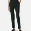 Italian Wool Stretch Paris Slim Fit Trouser | Black