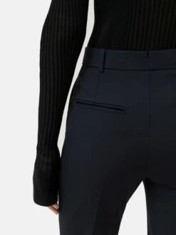 Italian Wool Stretch Paris Slim Fit Trouser | Navy -Jigsaw Shop J42970 BL010 1