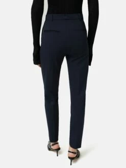 Italian Wool Stretch Paris Slim Fit Trouser | Navy -Jigsaw Shop J42970 BL010 5