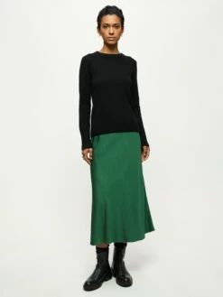 Cloud Cashmere Crew Jumper | Black -Jigsaw Shop J44299 BK000 3