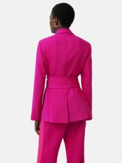 Belted Tuxedo Jacket | Pink -Jigsaw Shop J44519 PI000 5