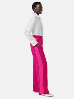 Wide Leg Tuxedo Trouser | Pink -Jigsaw Shop J44522 PI000 9