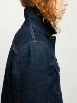 Denim Trucker Jacket | Indigo -Jigsaw Shop J44790 BL012 5