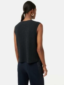 Cotton Blend Crew Tank | Black 9 Cotton Blend Crew Tank | Black -Jigsaw Shop J44822 BK000 5