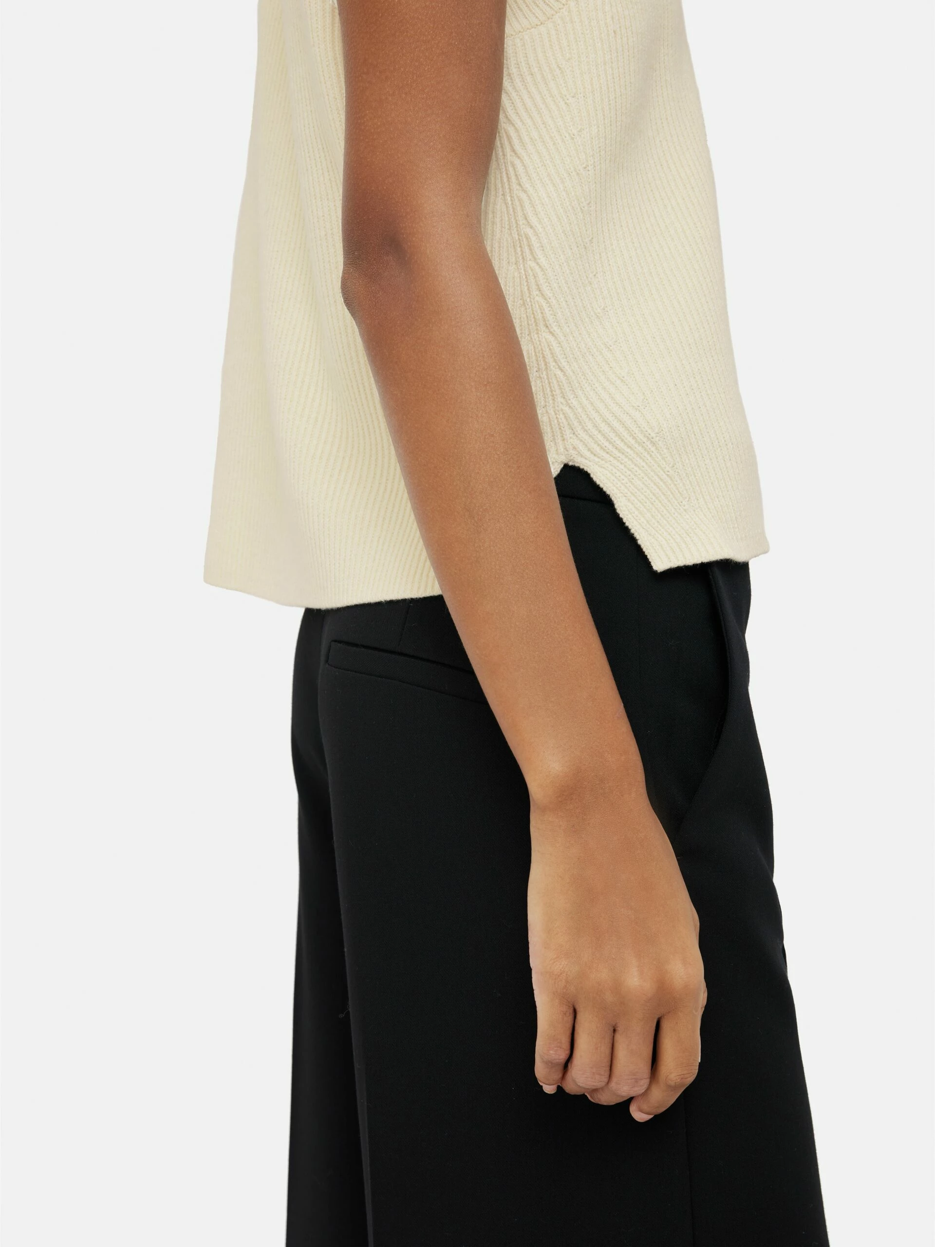 Cotton Blend Crew Tank | Ivory 5 Cotton Blend Crew Tank | Ivory - Image 5