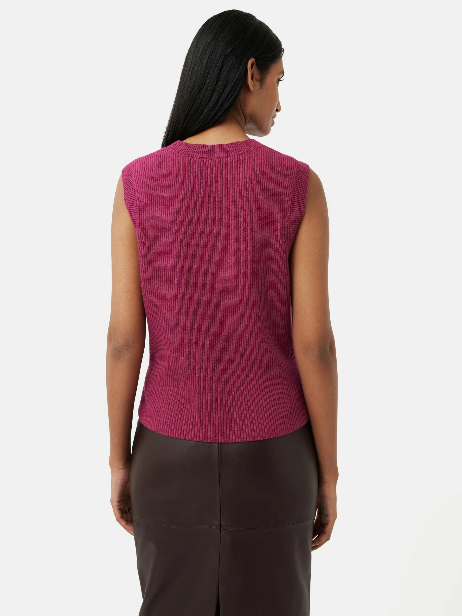 Cotton Blend Crew Tank | Berry 7 Cotton Blend Crew Tank | Berry - Image 7