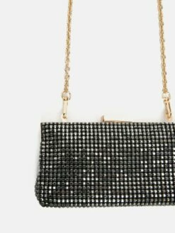 Crystal Frame Evening Bag | Black 5 Crystal Frame Evening Bag | Black -Jigsaw Shop J45177 BK000 3