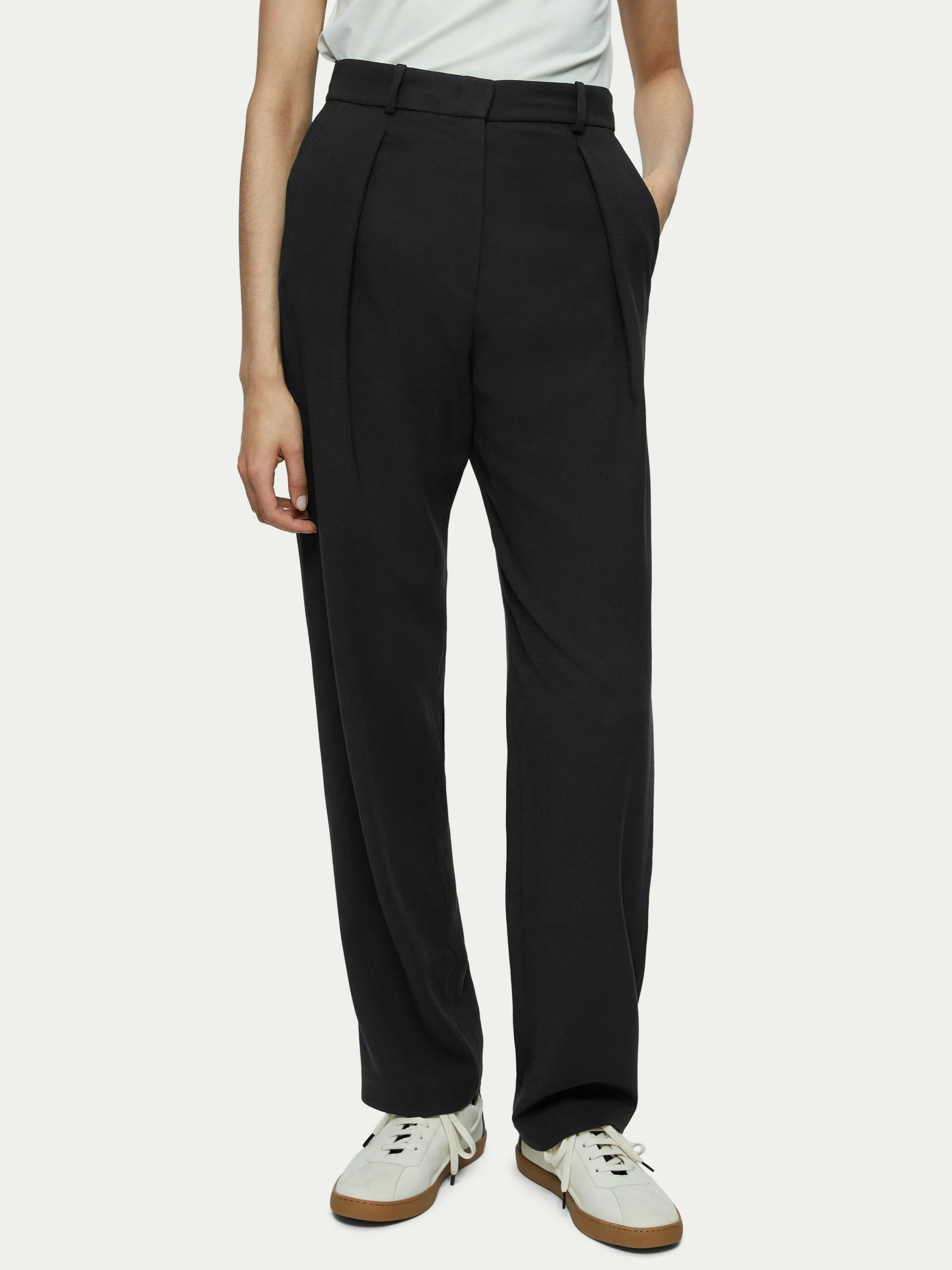Fluid Twill Logan Trouser | Black 1 Fluid Twill Logan Trouser | Black