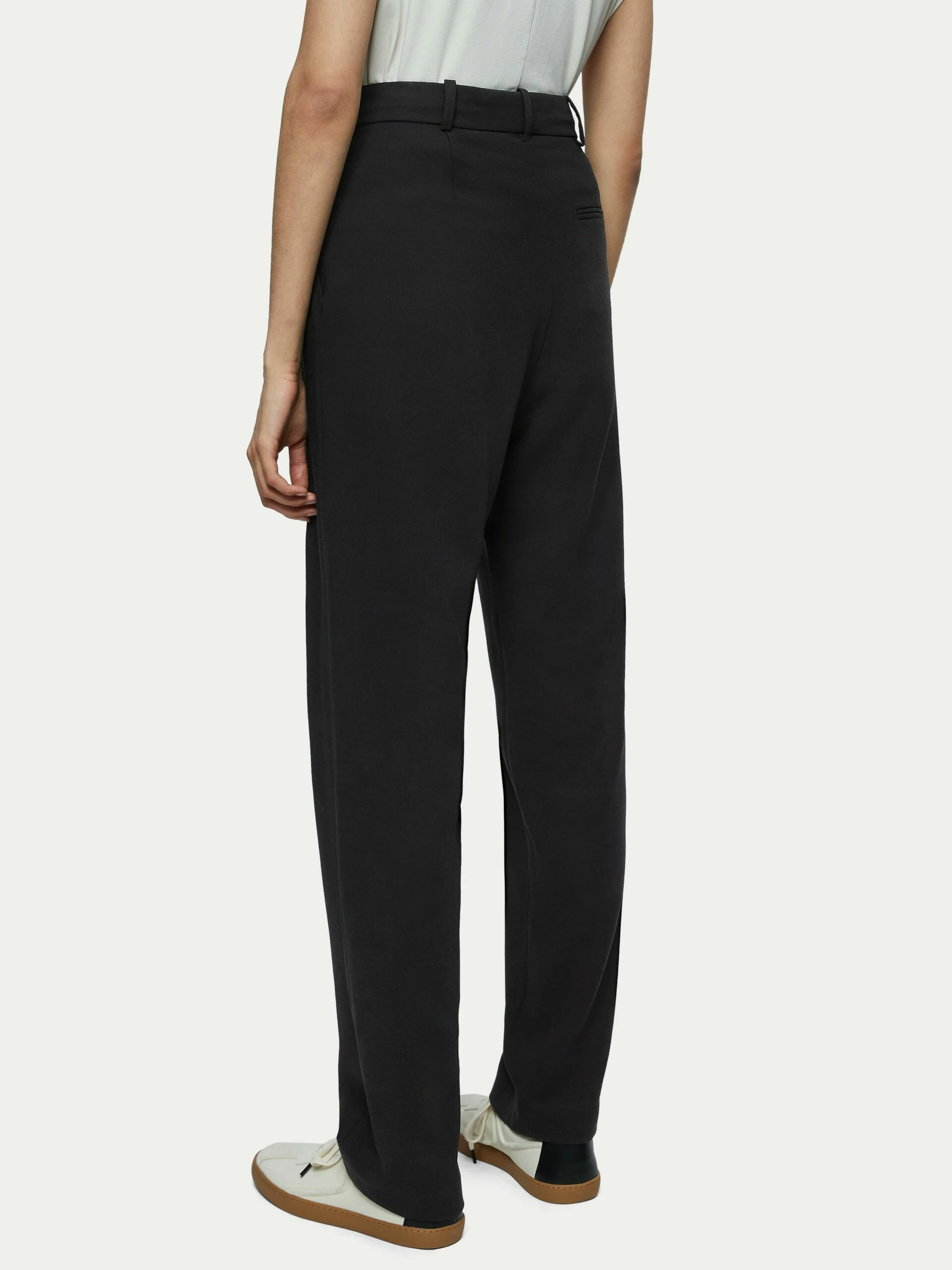 Fluid Twill Logan Trouser | Black 4 Fluid Twill Logan Trouser | Black - Image 4