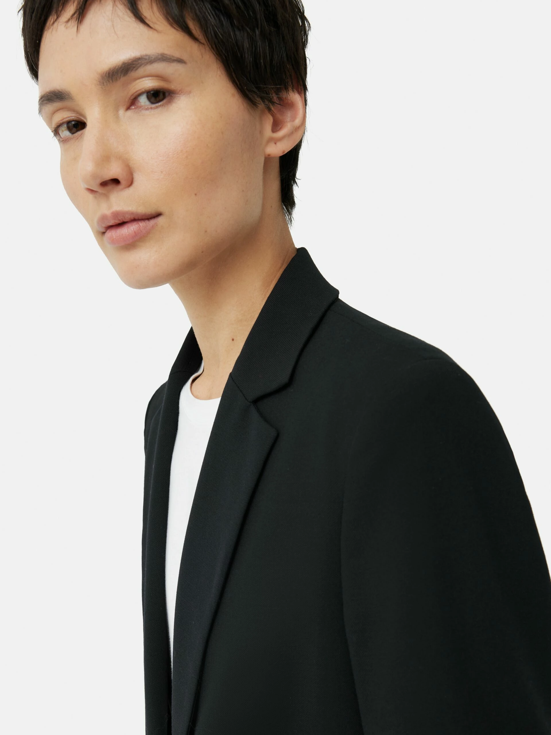 Fluid Twill Knox Blazer | Black 2 Fluid Twill Knox Blazer | Black - Image 2