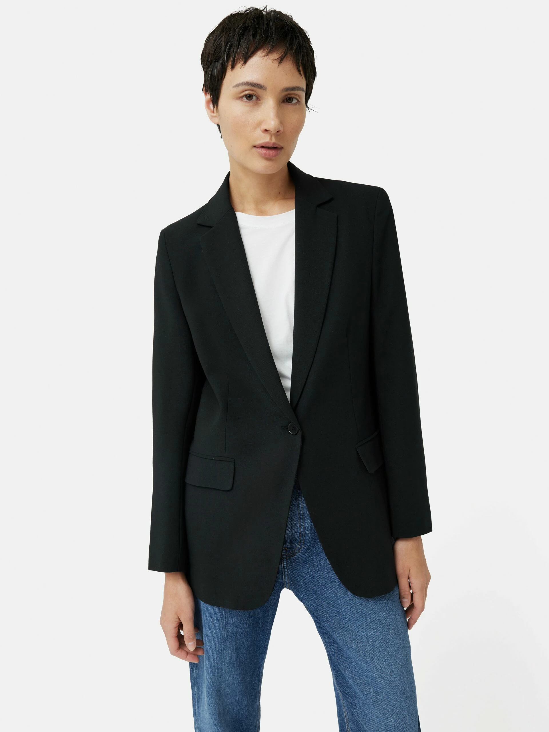Fluid Twill Knox Blazer | Black 6 Fluid Twill Knox Blazer | Black - Image 6