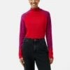 Merino Cashmere Raglan Jumper | Red