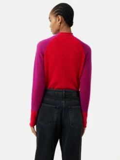 Merino Cashmere Raglan Jumper | Red 12 Merino Cashmere Raglan Jumper | Red -Jigsaw Shop J45378 RE000 5 75d9fb90 997d 4dbb 9ebd 9aced83e4db1