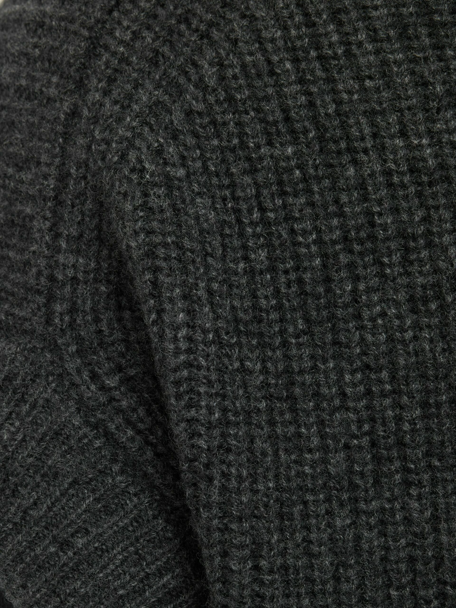 Merino Cashmere Longline Tunic | Charcoal 6 Merino Cashmere Longline Tunic | Charcoal - Image 6