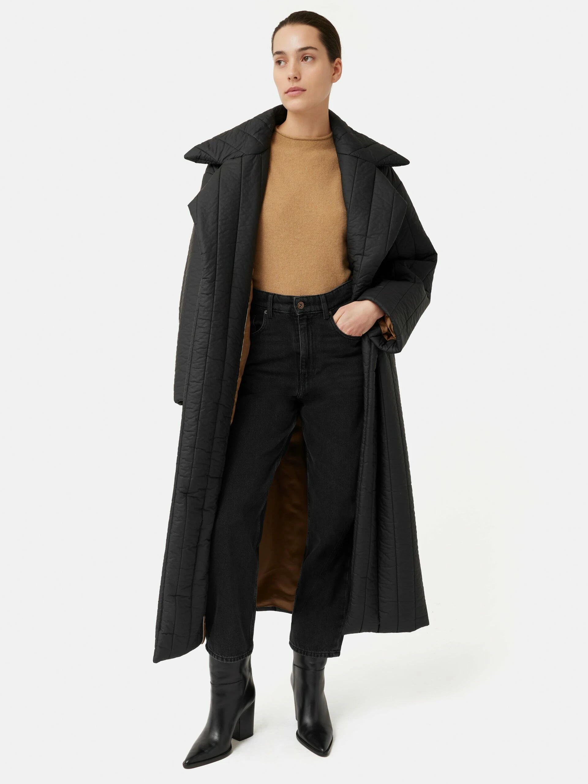 Freya Quilted Puffer Coat | Black 1 Freya Quilted Puffer Coat | Black