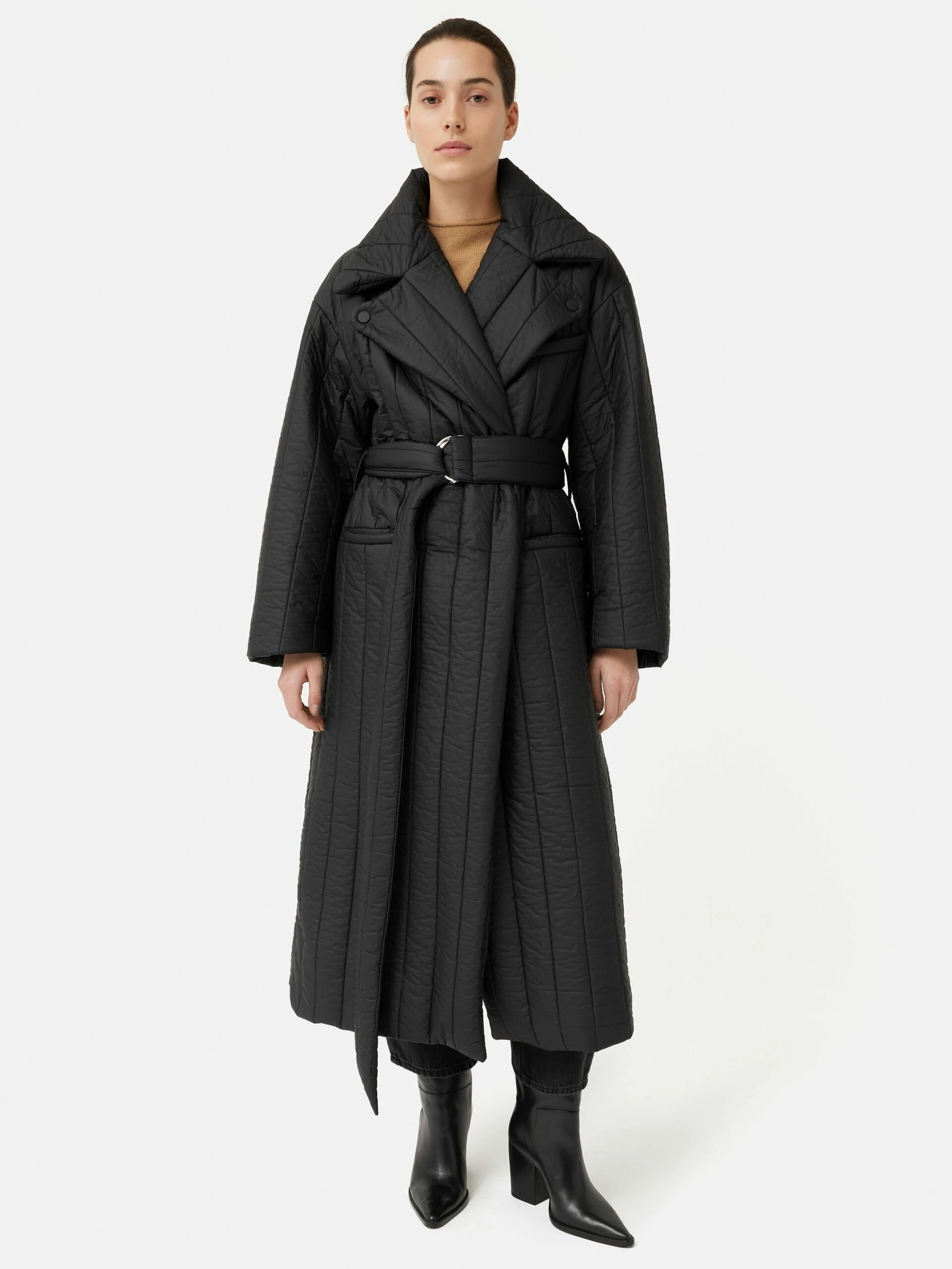 Freya Quilted Puffer Coat | Black 7 Freya Quilted Puffer Coat | Black - Image 7