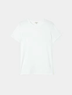 Supima Cotton Crew Neck Tee | White 11 Supima Cotton Crew Neck Tee | White -Jigsaw Shop J45602 WH000 STILL 1