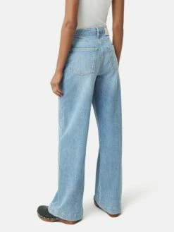 Balfour Long Wide Leg Jean | Light Blue Wash -Jigsaw Shop J45646 BL199 5