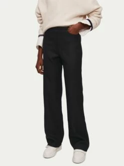 Harris Wool Twill Trouser | Black