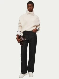 Harris Wool Twill Trouser | Black -Jigsaw Shop J45735 BK000 3