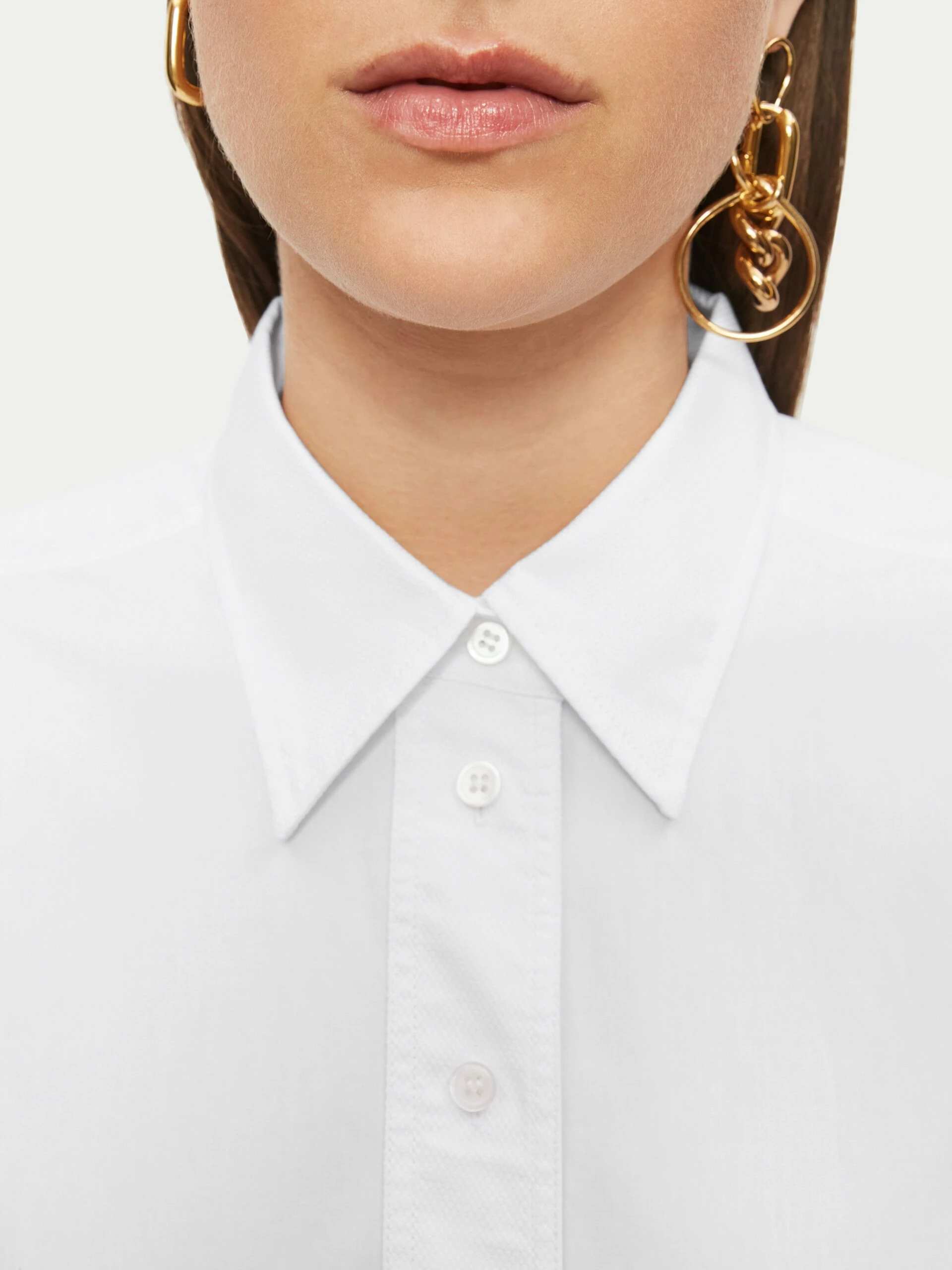 Cotton Relaxed Shirt | White 4 Cotton Relaxed Shirt | White - Image 4