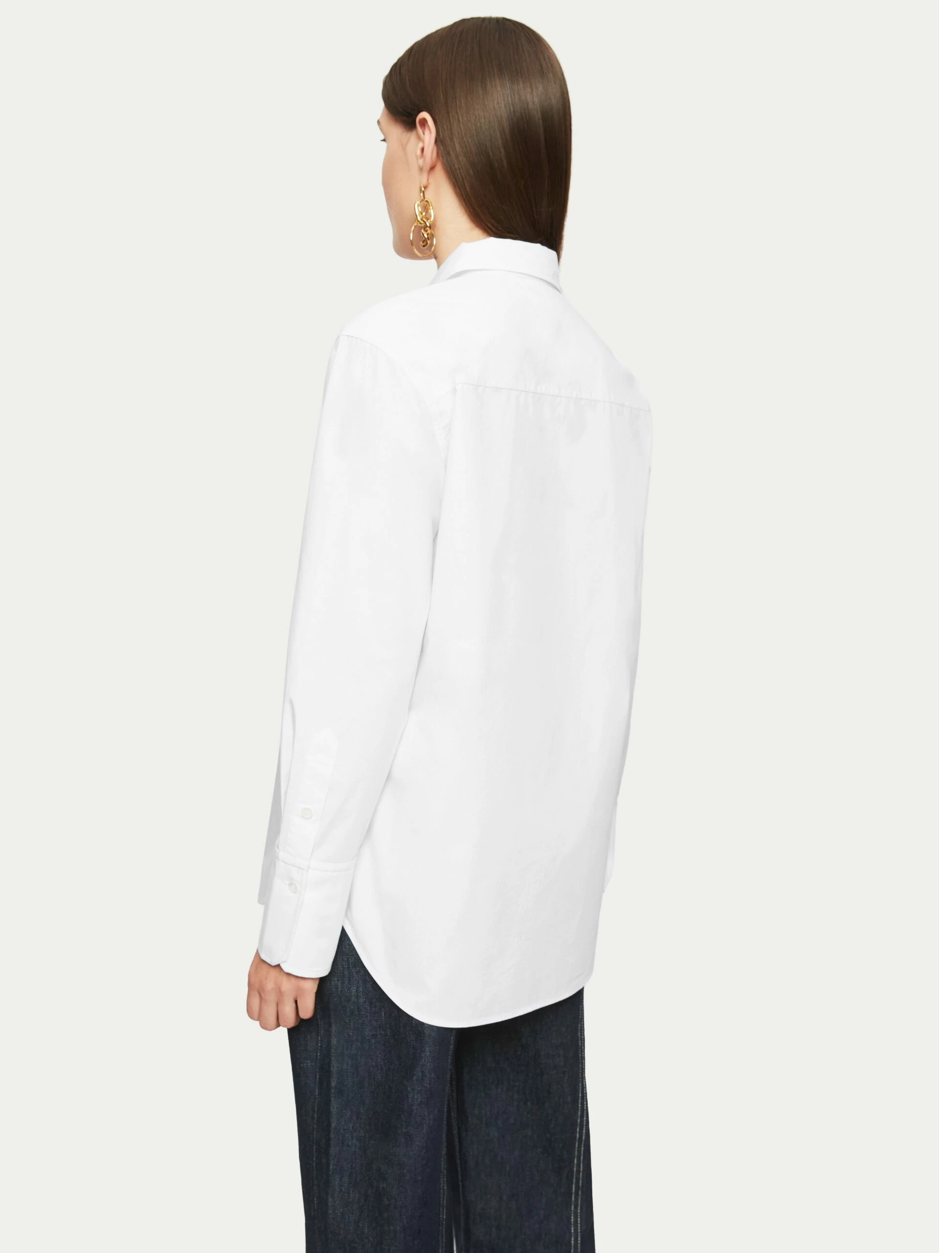 Cotton Relaxed Shirt | White 5 Cotton Relaxed Shirt | White - Image 5
