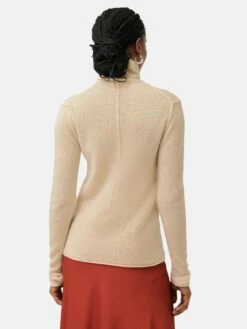 Cloud Cashmere Roll Neck | Cream 12 Cloud Cashmere Roll Neck | Cream -Jigsaw Shop J45866 CR000 5