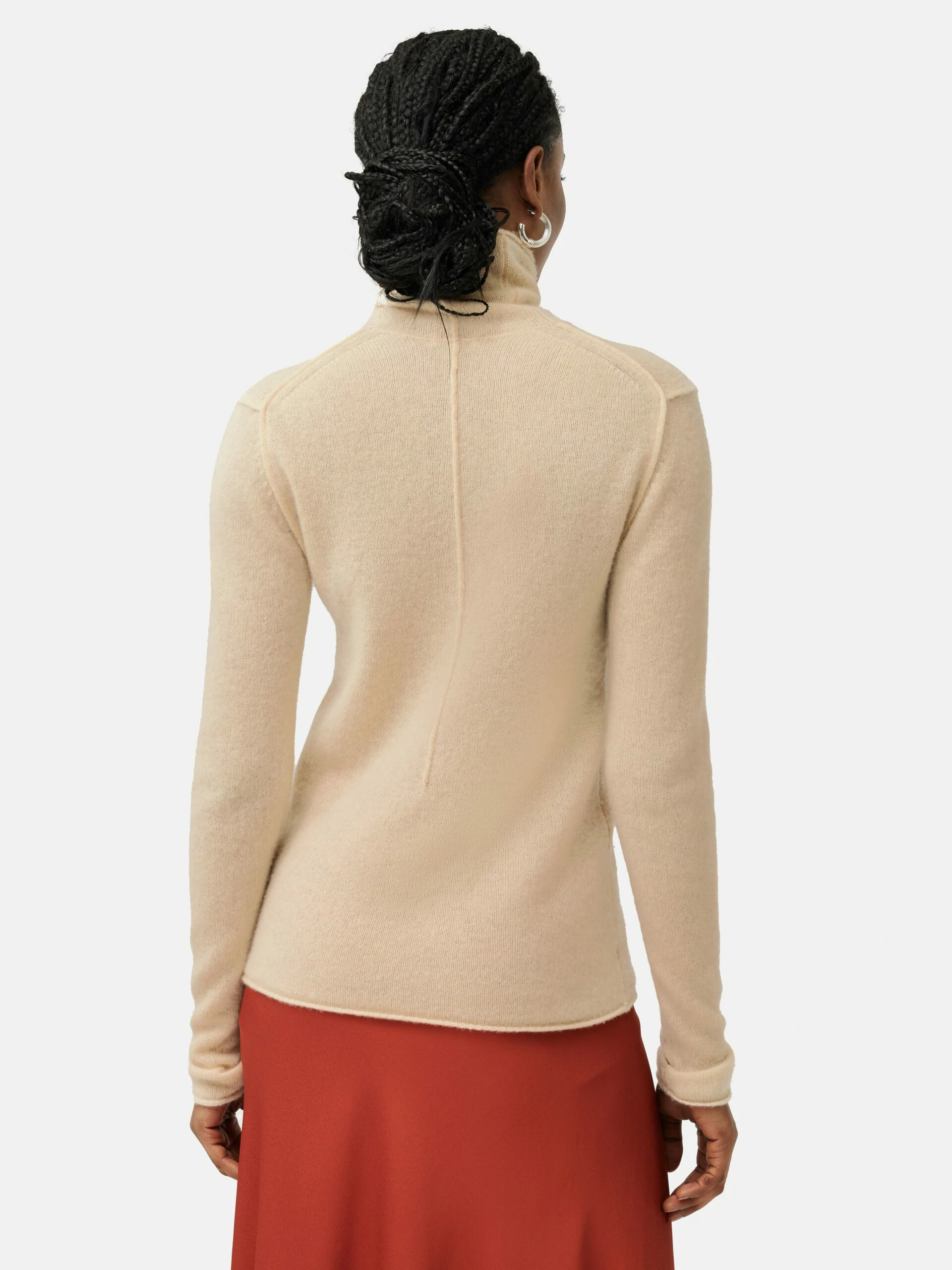 Cloud Cashmere Roll Neck | Cream 6 Cloud Cashmere Roll Neck | Cream - Image 6