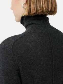 Cloud Cashmere Roll Neck | Charcoal 14 Cloud Cashmere Roll Neck | Charcoal -Jigsaw Shop J45866 GY003 7