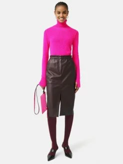 Cloud Cashmere Roll Neck | Pink 9 Cloud Cashmere Roll Neck | Pink -Jigsaw Shop J45866 PI000 0