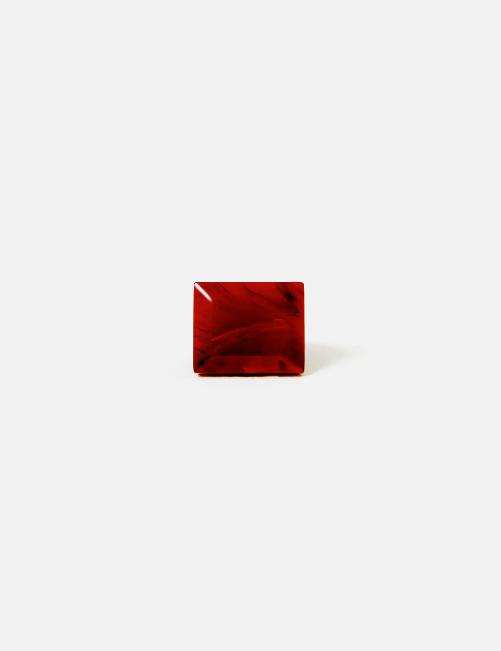 Square Resin Ring | Red 2 Square Resin Ring | Red - Image 2