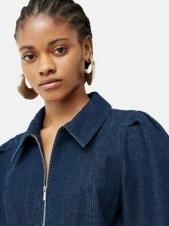 Denim Zip Front Jumpsuit | Indigo 11 Denim Zip Front Jumpsuit | Indigo -Jigsaw Shop J45930 BL012 8