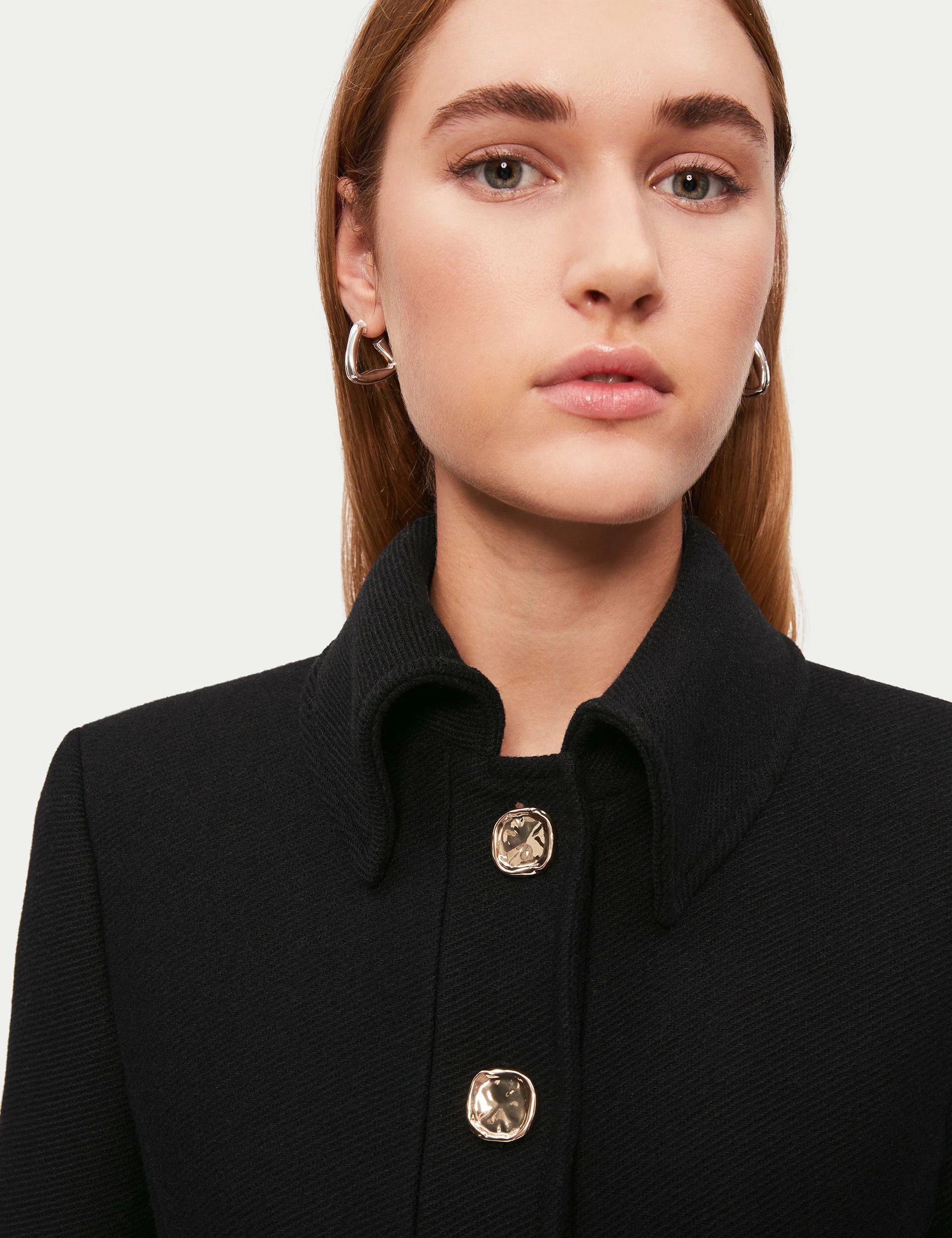 Italian Wool Military Coat | Black 2 Italian Wool Military Coat | Black - Image 2