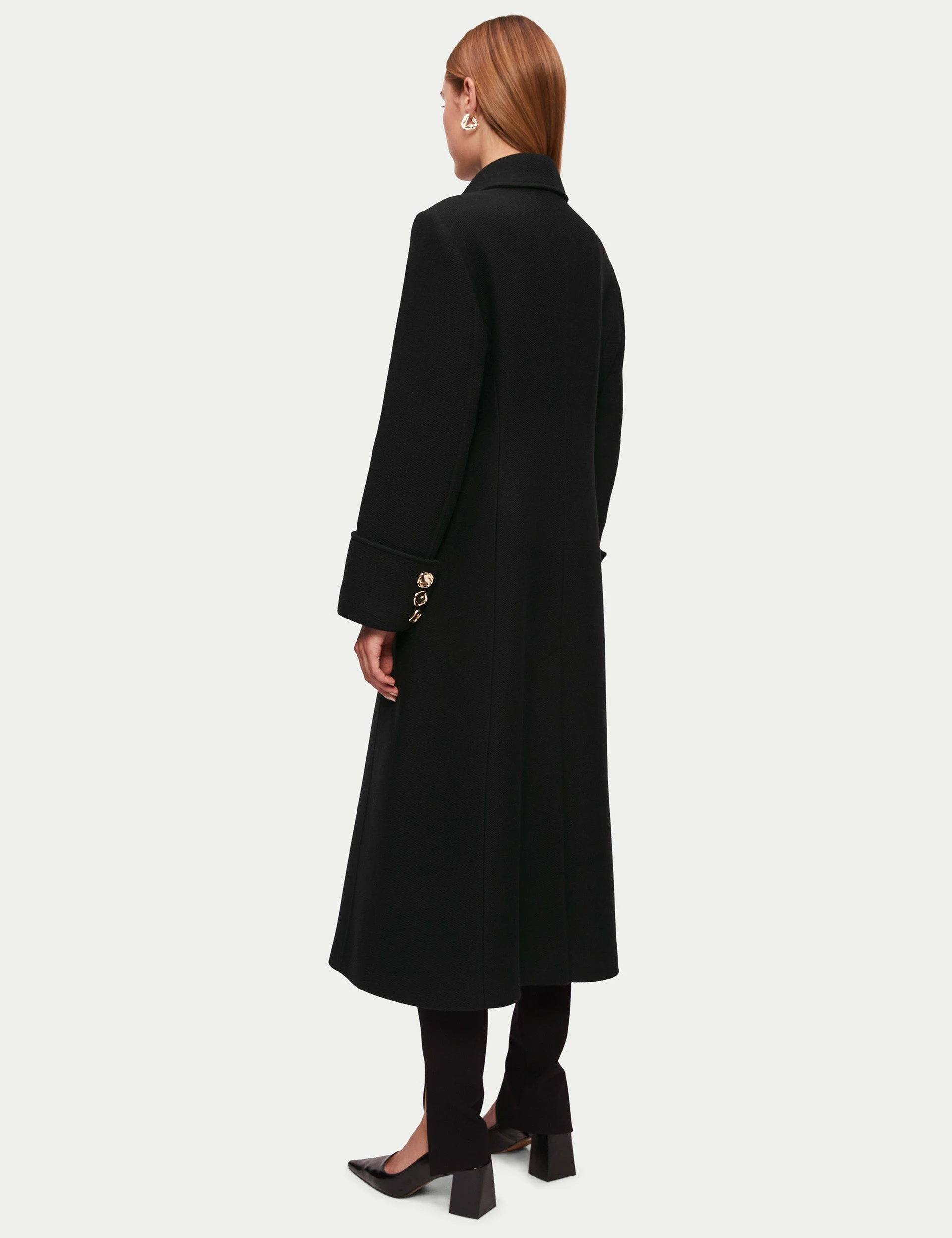 Italian Wool Military Coat | Black 6 Italian Wool Military Coat | Black - Image 6