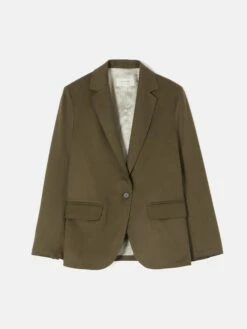 Brook Short Flannel Jacket | Green -Jigsaw Shop J45980 GN000 10