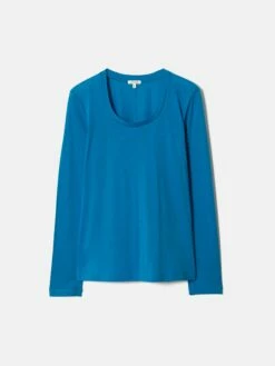 Soft Stretch Scoop Neck Top | Blue 10 Soft Stretch Scoop Neck Top | Blue -Jigsaw Shop J46143 BL000 STILL 10