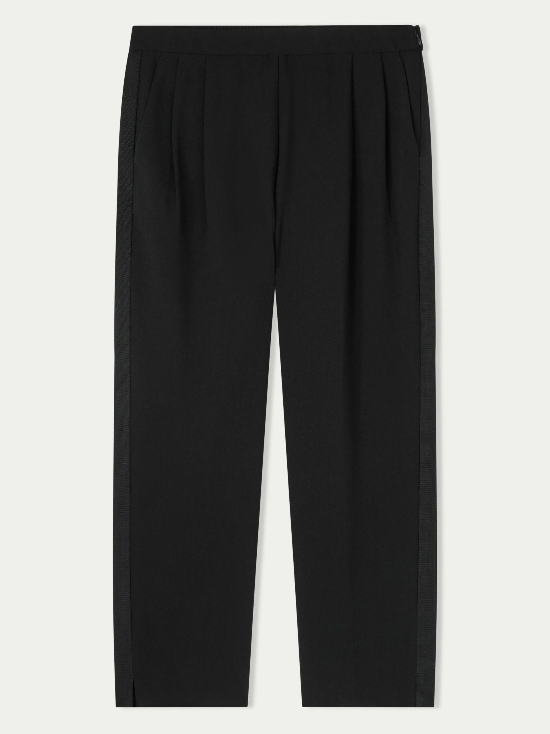 Grosgrain Trim Crepe Jogger | Black 5 Grosgrain Trim Crepe Jogger | Black - Image 5
