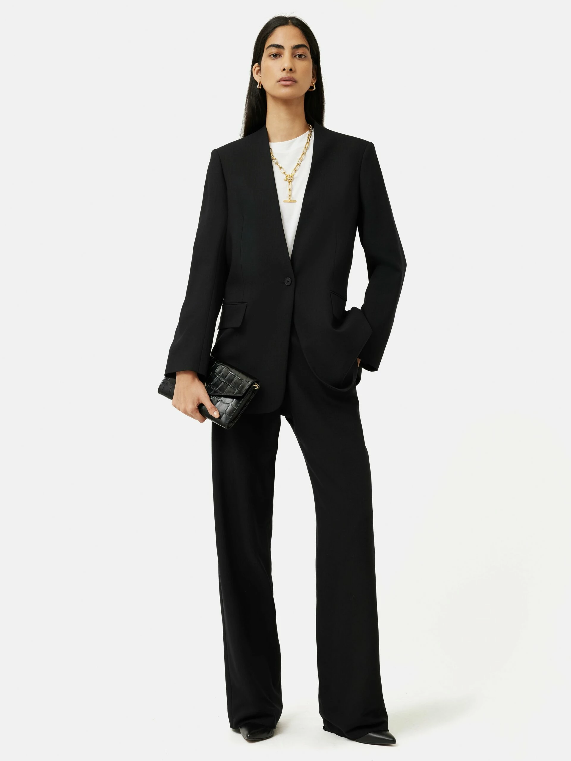 Hopsack Blake Trouser | Black 6 Hopsack Blake Trouser | Black - Image 6