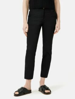 Slim Leg Cotton Chino | Black
