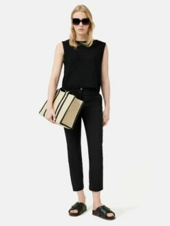 Slim Leg Cotton Chino | Black 7 Slim Leg Cotton Chino | Black -Jigsaw Shop J46332 BK000 2