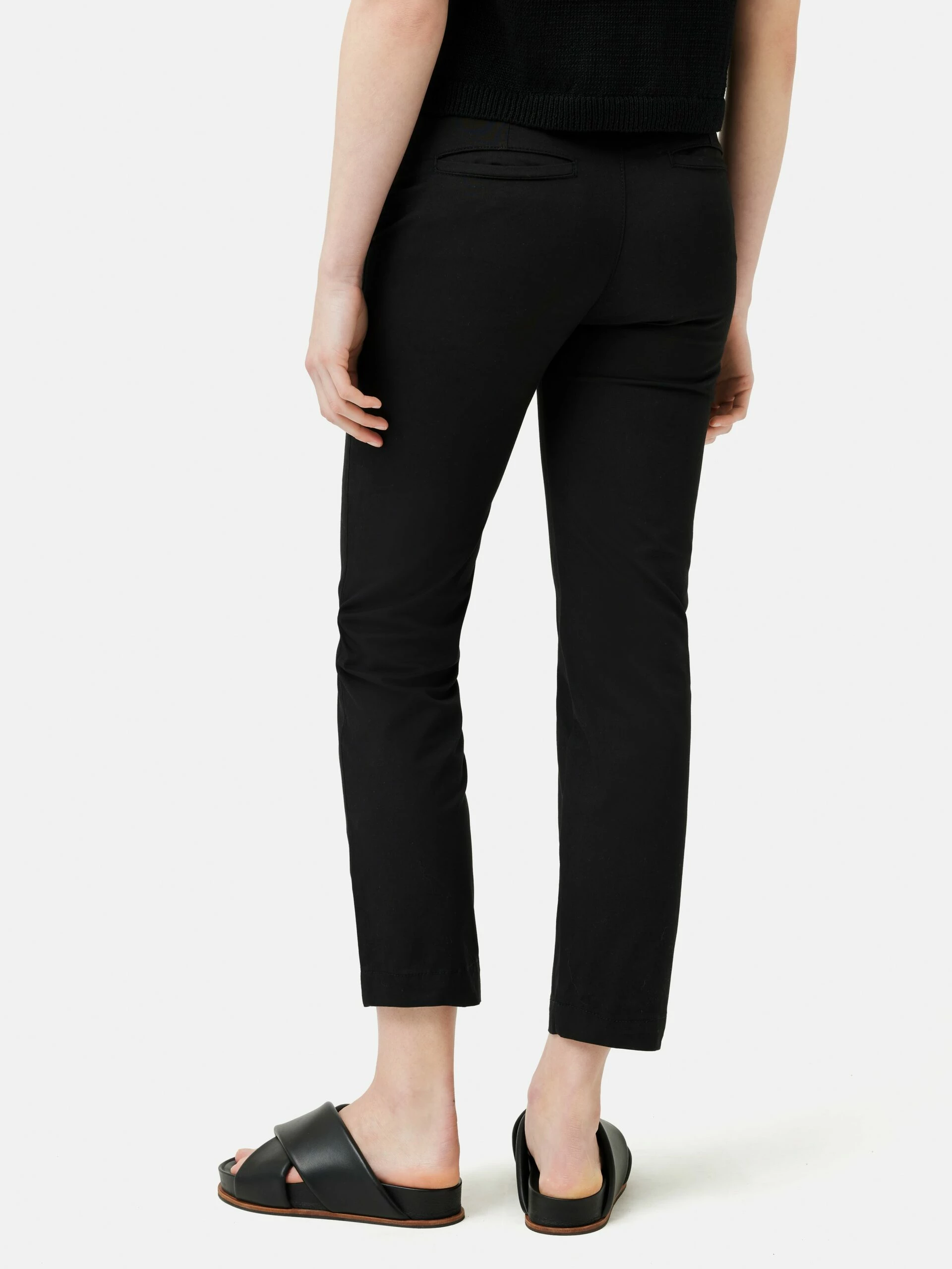 Slim Leg Cotton Chino | Black 5 Slim Leg Cotton Chino | Black - Image 5